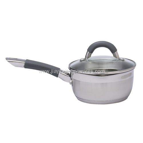 Stainless Steel Soup Pot with Glass Cover